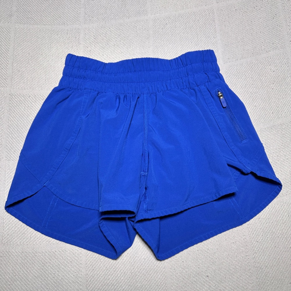 Lululemon Tracker Short V Womens 4 Running Athletic Performance Jet Stream Blue